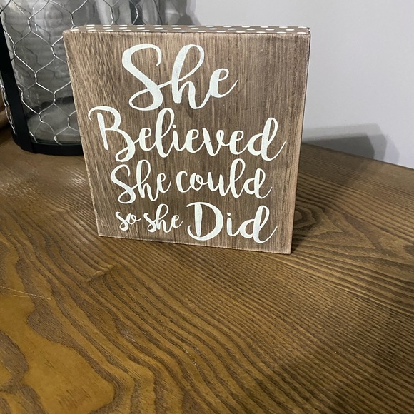 Wood Home Quote Block- Home Decor - Picture 8 of 9